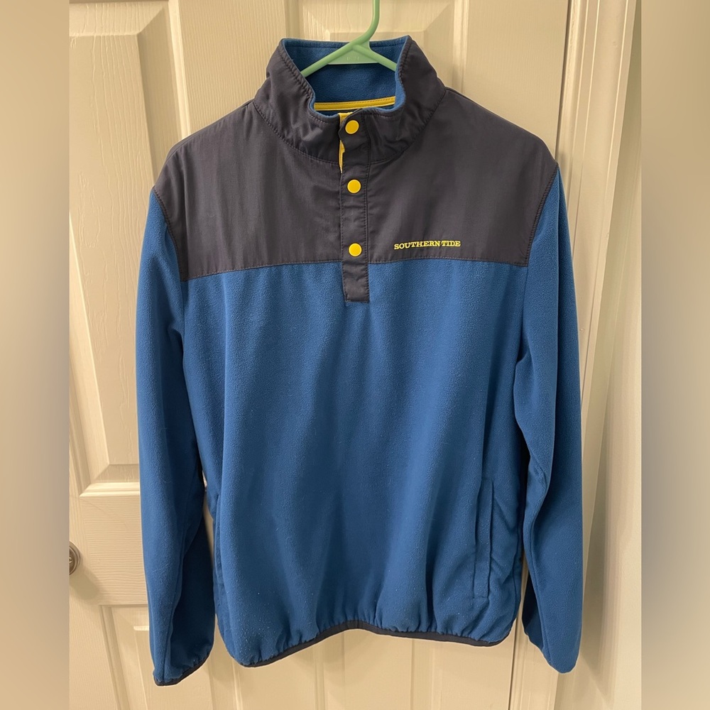 Southern Tide color lock quarter zip fleece Mens M